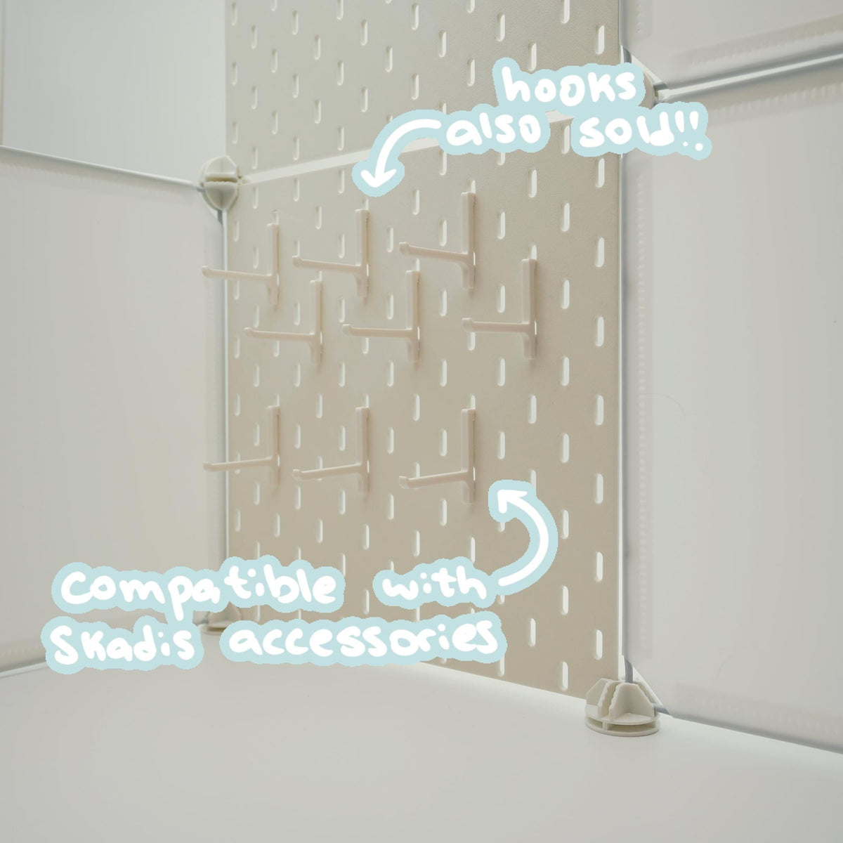 Artist Alley Pegboard Display Panel - compatible with Skadis accessories