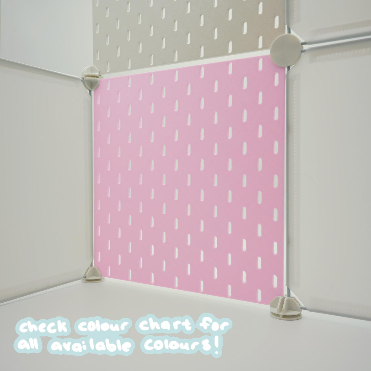Artist Alley Pegboard Display Panel in pink