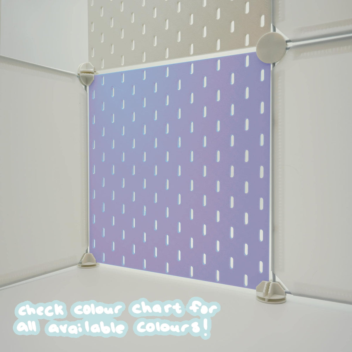 Artist Alley Pegboard Display Panel in Lilac