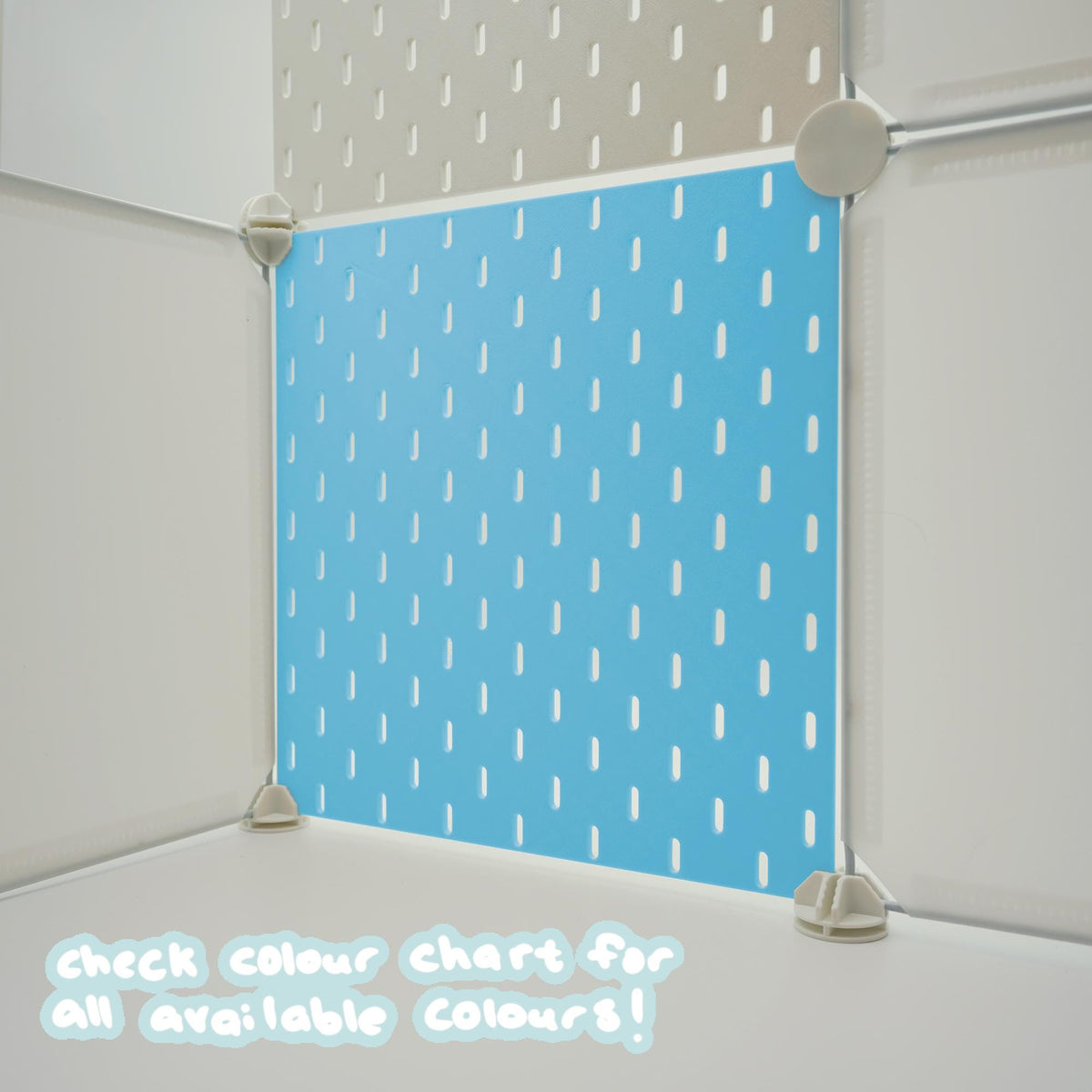 Artist Alley Pegboard Display Panel in Sky Blue