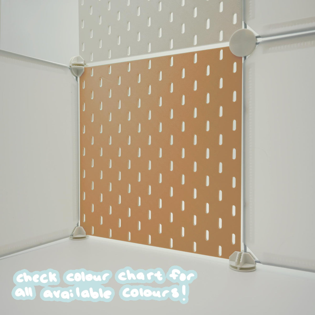 Artist Alley Pegboard Display Panel in Caramel