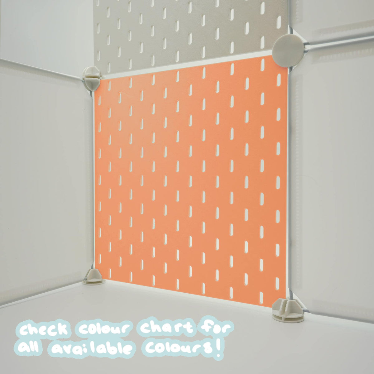 Artist Alley Pegboard Display Panel in Orange